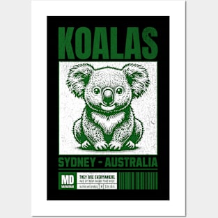 Koala from Sydney, Australia Posters and Art